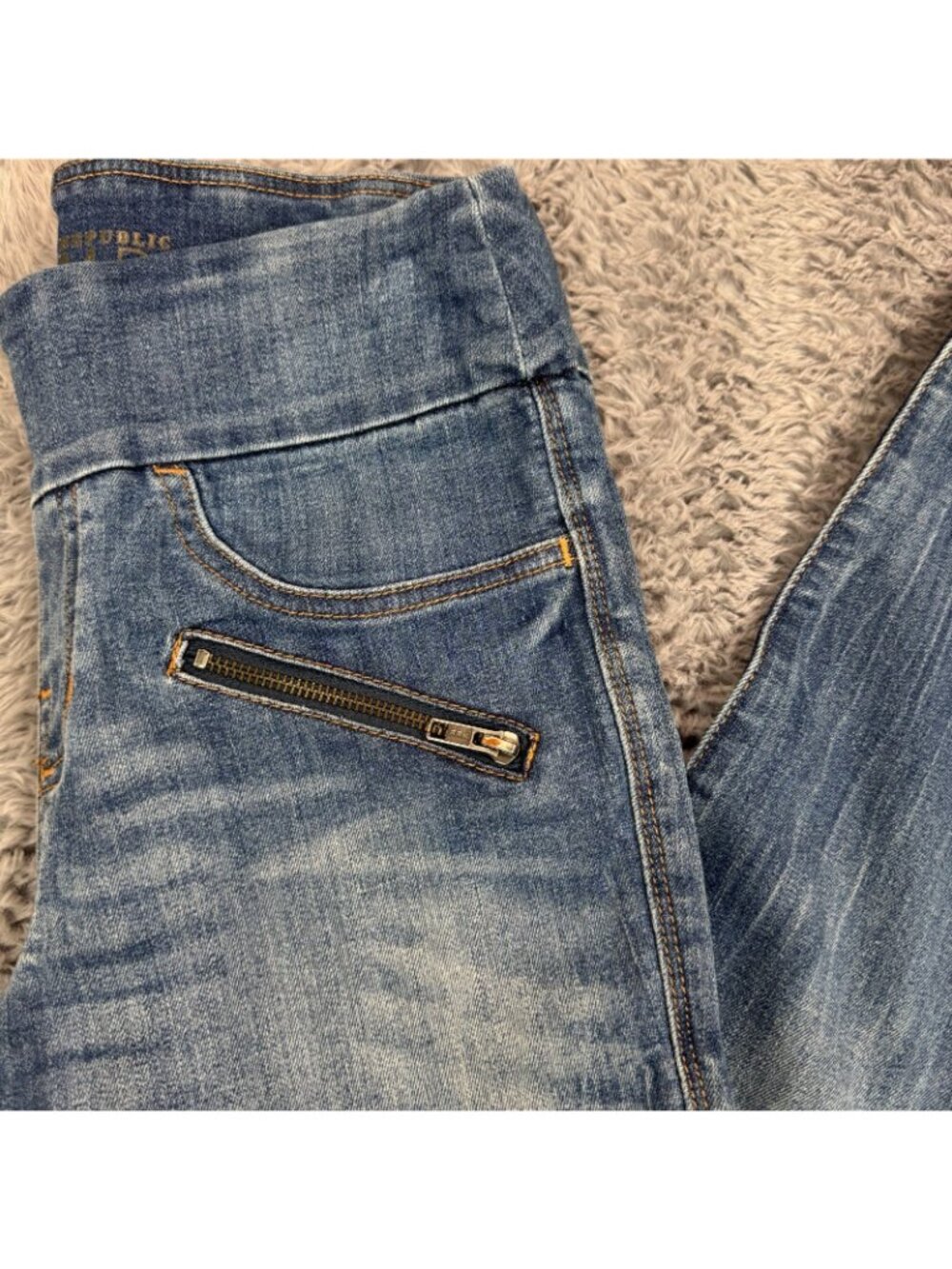 Rock & Republic Denim RX Fever Jeans Womens 8 Blue Cotton Jegging Skinny Stretch - Picture 8 of 16